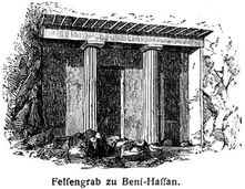 Felsengrab zu Beni-Hassan.
