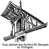 Vom Abtstall des Klosters St. Georgen in Villingen.